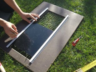 Montage Hühnerklappe